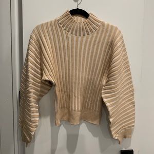 Free people ivory and beige sweater